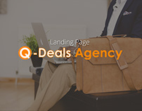 Landing Page for Q-Deals Agency