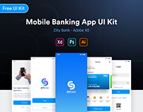 City Bank - Mobile Banking App UI Kit