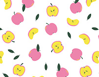Pink and Yellow Apples