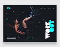 Get fit. Get ripped. Work Out - website design