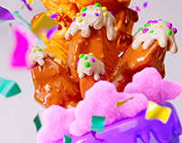Candy Crush Saga - 10th Year Cake