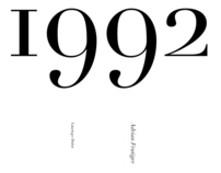 Single typeface composition