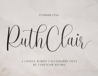 Free Calligraphy Font | Ruth Clair Lovely Script