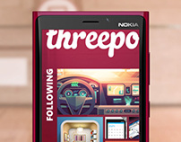 Threepointer - unofficial dribbble app for WindowsPhone
