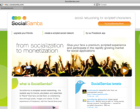 Social Samba, scripted social network