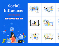 M353_Social Influencer Illustrations