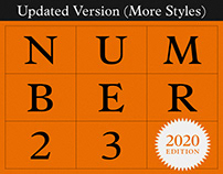 Number 23 Typeface