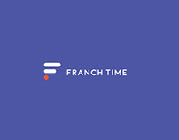 Franchtime brand identity, landing page