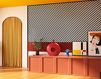 Piet Mondrian Inspired Interior Design