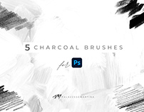 5 charcoal brushes for Photoshop | free download