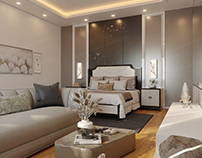 Simple Modern BedRoom in UAE
