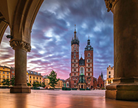 Krakow and surroundings in the morning