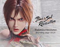 UI - Blade&Soul Revolution Branding page