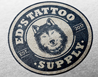 Branding para Logo Ed's Tattoo Supply (Chile)