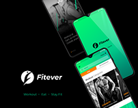 Fitever- Fitness & lifestyle solution app concept
