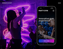 Party Gym | Redesign concept