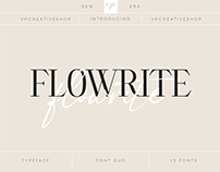 FREE! Flowrite Modern Font Duo - 13 fonts