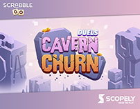 Duels Cavern Churn art for Scrabble® GO game