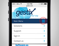 Gestix website Lo-Fi and Hi-Fi usability prototypes