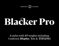Blacker Pro Typeface Superfamily