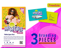 Free Branding Pack Miami Girls Logo + B.Card + Flyer