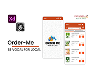 UI / UX e-commerce platform app screen Order-Me app