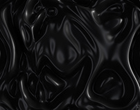 Abstract Cloth Magical Wall -Elegant Black-