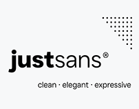 JUST Sans® FREE FONT Clean Modern Minimal Geometric