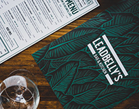 Hand cut & printed menus for Leadbelly’s Bar & Kitchen