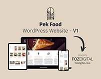 Pek Food WordPress Website V1