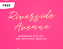 RIVERSIDE AVENUE - FREE HANDWRITTEN FONT