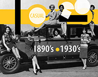 Women’s casual wear, 1890’s – 1930’s.