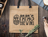 Papa's Brewing Logo Design