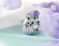 Glossa Mint Lilac - Artisan Keycaps