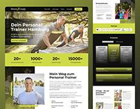 Personal Trainer Web-Design | Landing Page