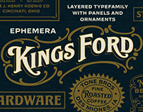 Ephemera Kingsford Fonts & Ornament