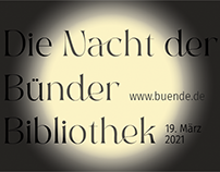 Nacht der Bünder Bibliothek (Digital Poster)