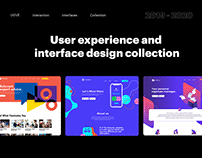 User experience and interface design collection