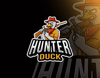 Hunter Duck Esport Logo Template