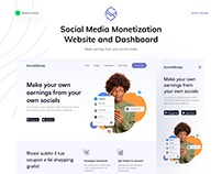 SocialMoney - Social Media Monetization Web Dashboard
