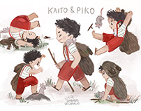 Kaito and Pinko Character Concept/Design