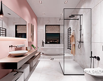 Bathroom. "Pink dreams"