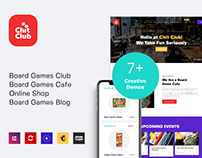Chit Club | Board Games WordPress Theme
