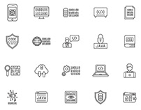 Binary Vector Icons