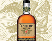 Pendleton Whisky Label Illustations by Steven Noble