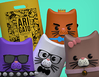 Character design for Arigato Cat Litter