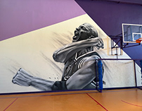 Jordan, graffiti, mural,