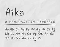 Aika • A handwritten typeface