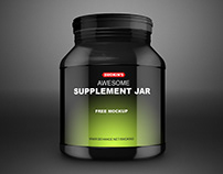 Supplement Jar Free Mockup