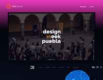 Design Week Puebla - Webpage for design event